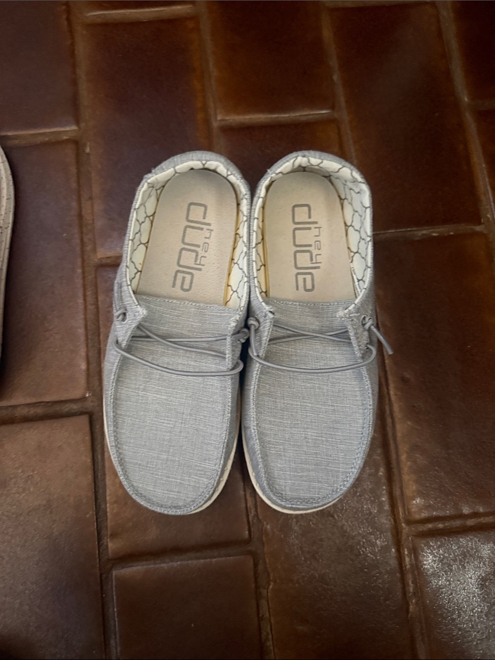 Hey Dude Kids Slip-On Loafer — Light Gray